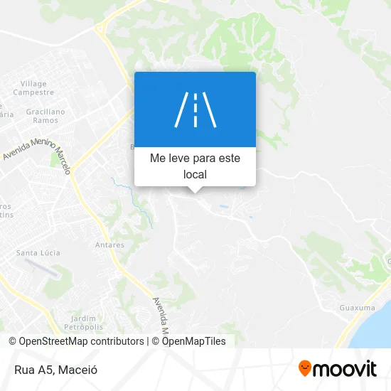 Rua A5 mapa