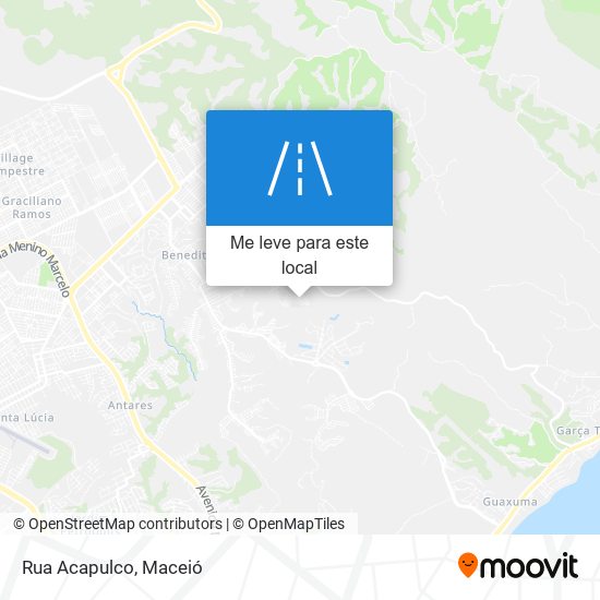 Rua Acapulco mapa