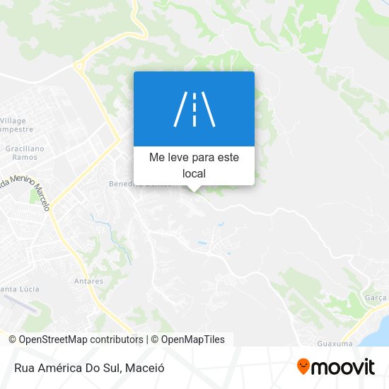 Rua América Do Sul mapa