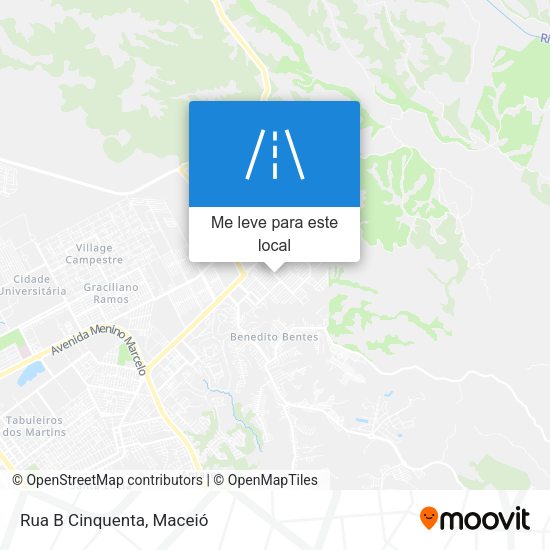 Rua B Cinquenta mapa