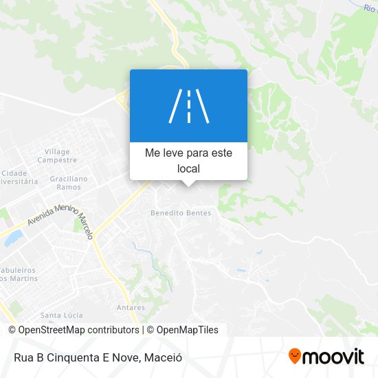 Rua B Cinquenta E Nove mapa