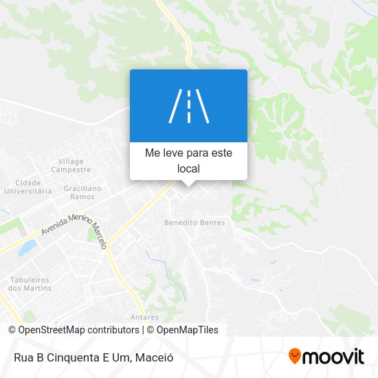 Rua B Cinquenta E Um mapa