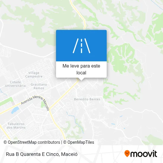Rua B Quarenta E Cinco mapa
