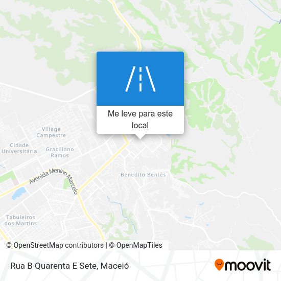Rua B Quarenta E Sete mapa