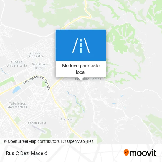Rua C Dez mapa
