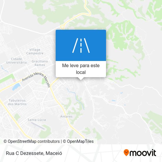 Rua C Dezessete mapa