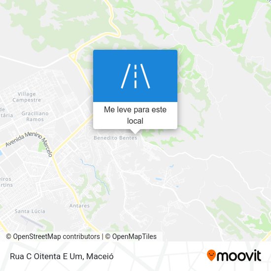 Rua C Oitenta E Um mapa