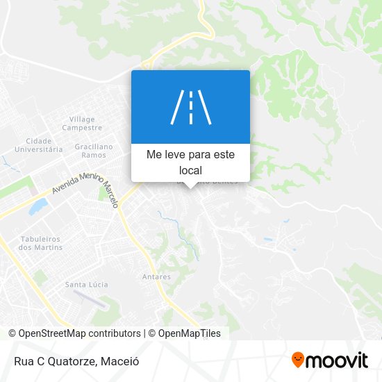 Rua C Quatorze mapa
