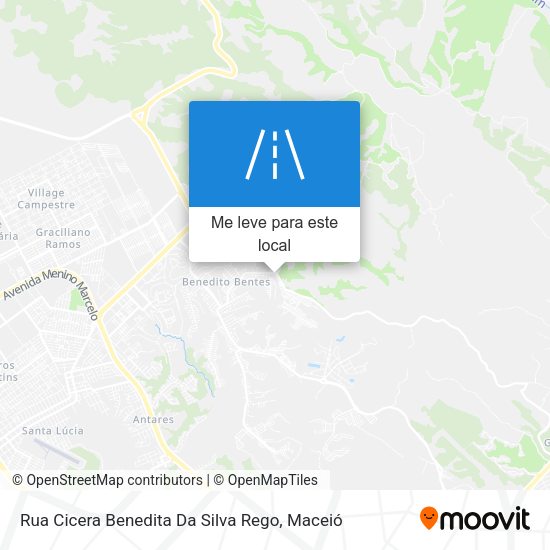 Rua Cicera Benedita Da Silva Rego mapa