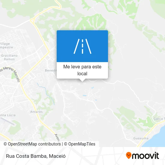 Rua Costa Bamba mapa