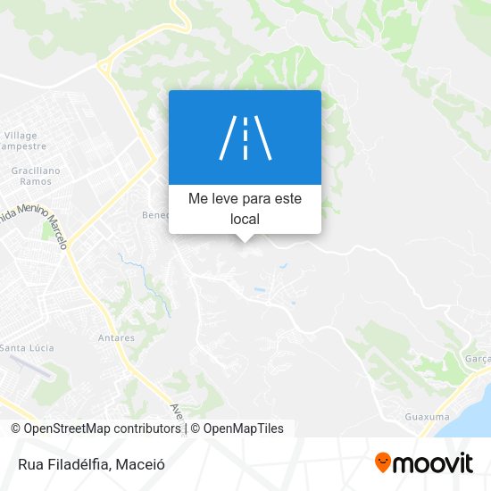 Rua Filadélfia mapa