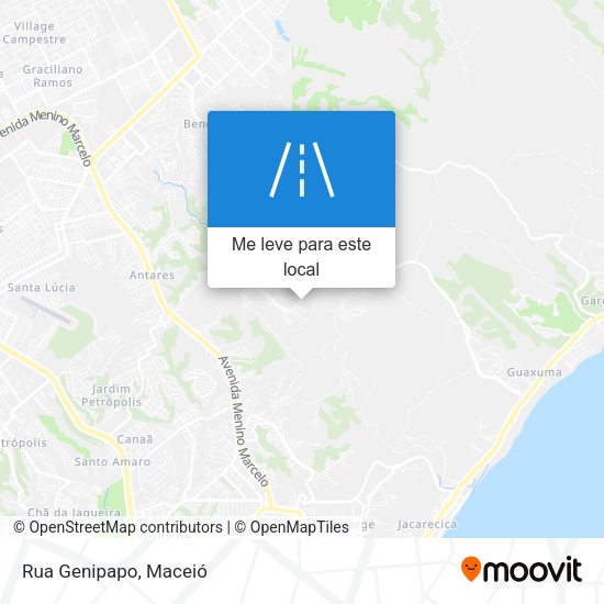 Rua Genipapo mapa