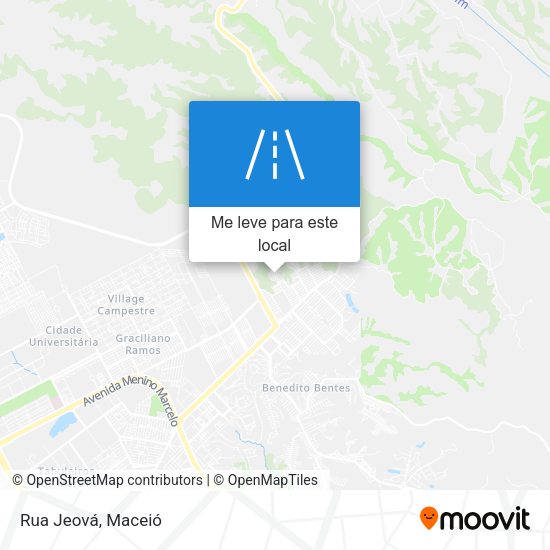Rua Jeová mapa
