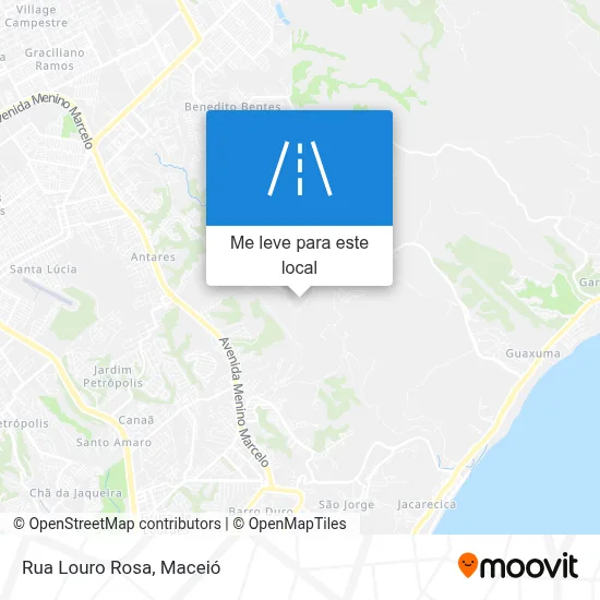 Rua Louro Rosa mapa