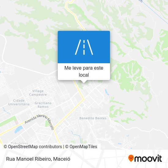 Rua Manoel Ribeiro mapa