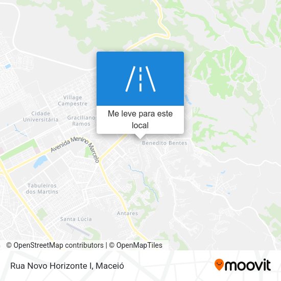 Rua Novo Horizonte I mapa