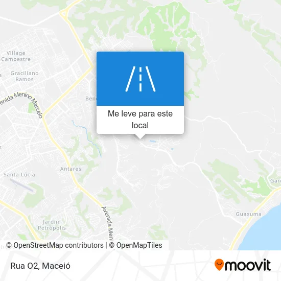 Rua O2 mapa