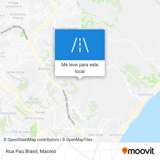 Rua Pau Brasil mapa
