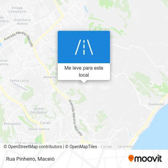 Rua Pinheiro mapa