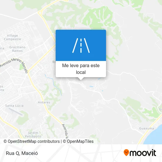 Rua Q mapa