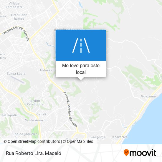 Rua Roberto Lira mapa