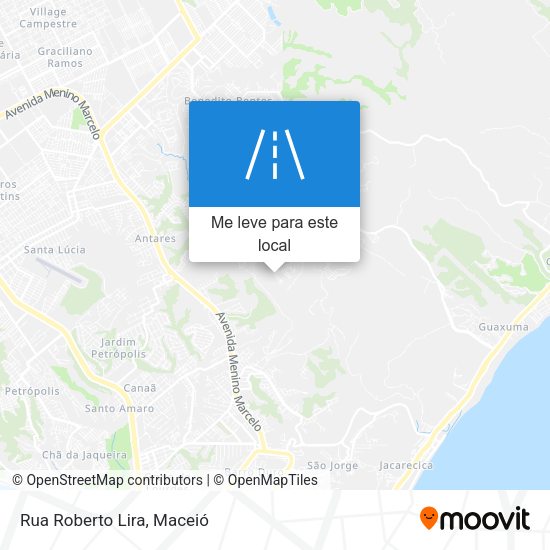 Rua Roberto Lira mapa