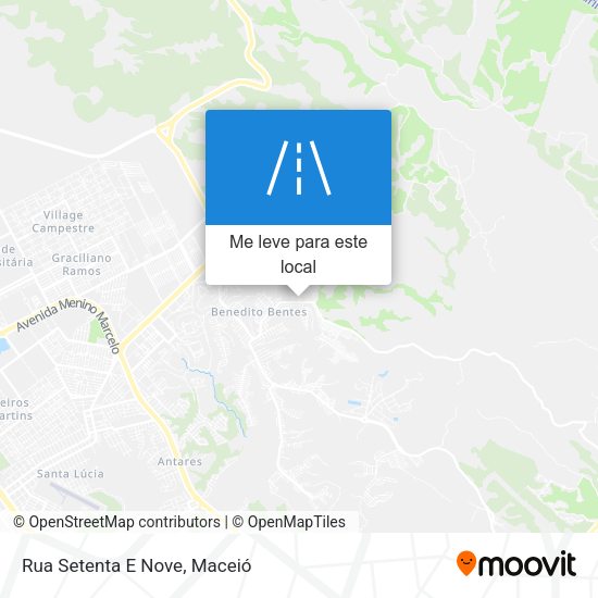 Rua Setenta E Nove mapa