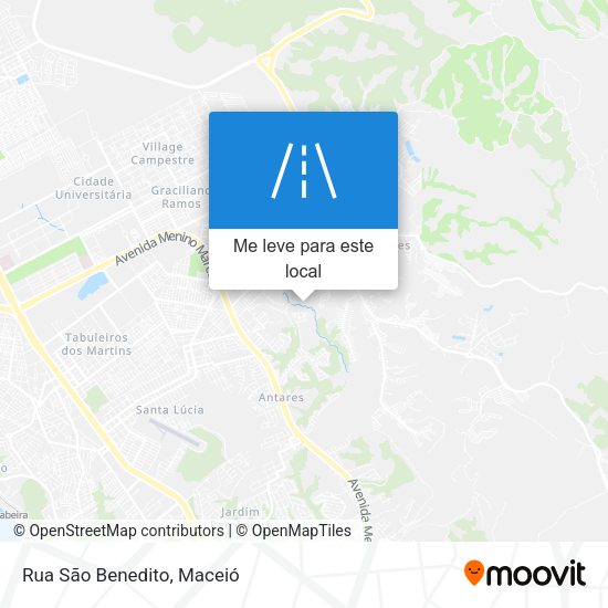 Rua São Benedito mapa