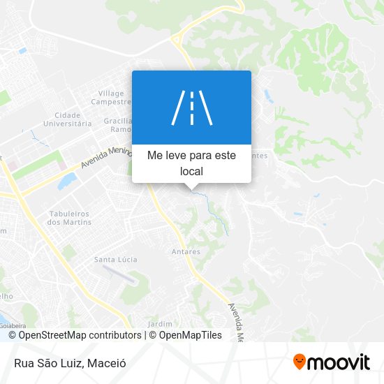 Rua São Luiz mapa