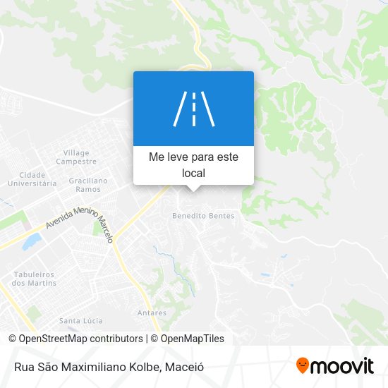 Rua São Maximiliano Kolbe mapa