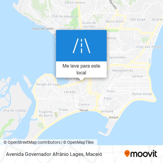 Avenida Governador Afrânio Lages mapa