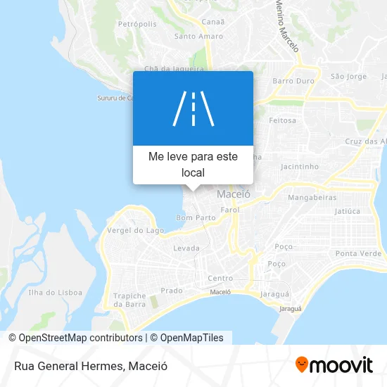 Rua General Hermes mapa