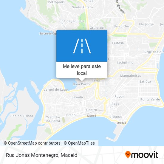 Rua Jonas Montenegro mapa