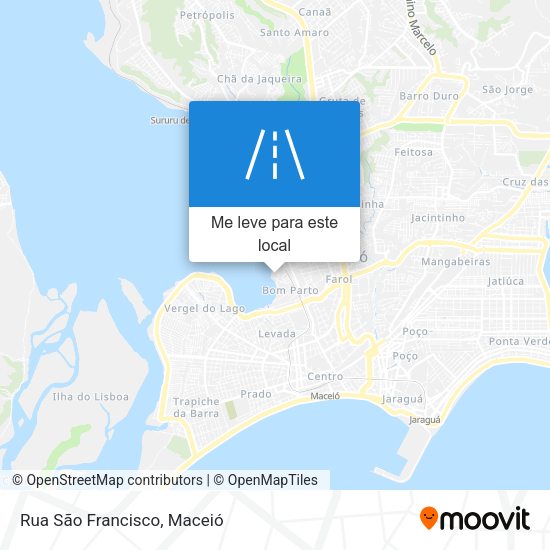 Rua São Francisco mapa