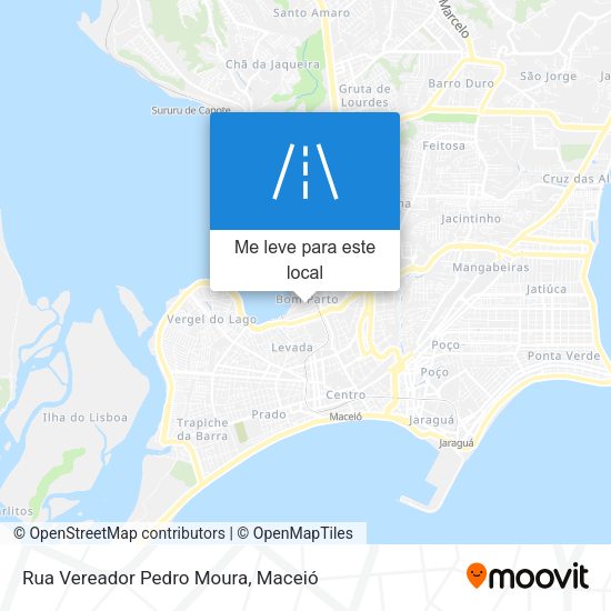 Rua Vereador Pedro Moura mapa