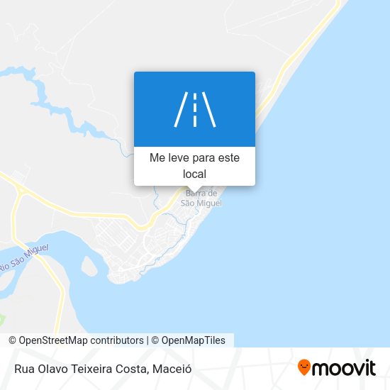 Rua Olavo Teixeira Costa mapa