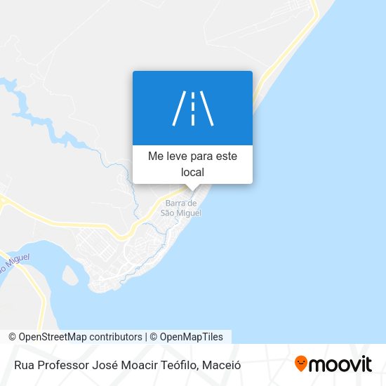 Rua Professor José Moacir Teófilo mapa