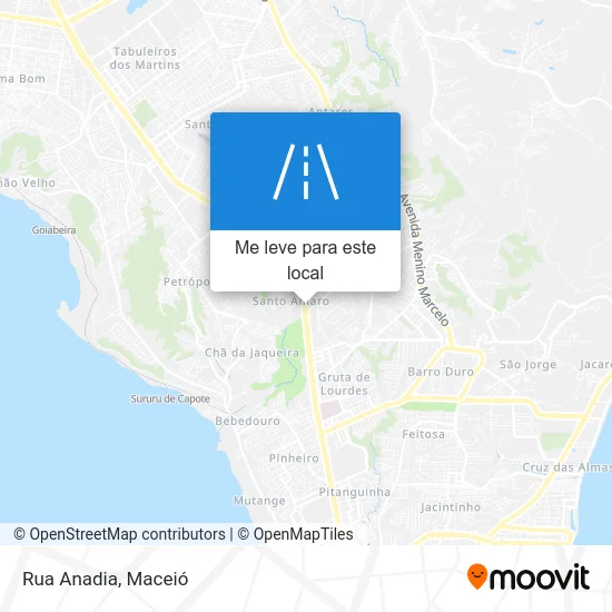 Rua Anadia mapa
