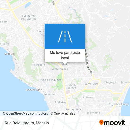 Rua Belo Jardim mapa