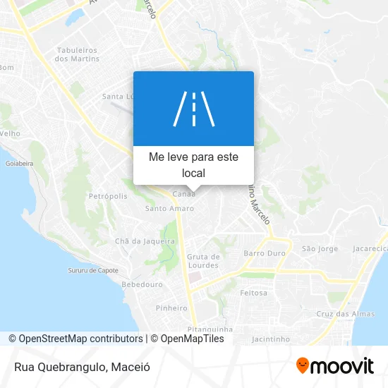 Rua Quebrangulo mapa