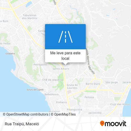 Rua Traipú mapa