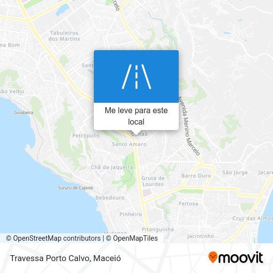 Travessa Porto Calvo mapa
