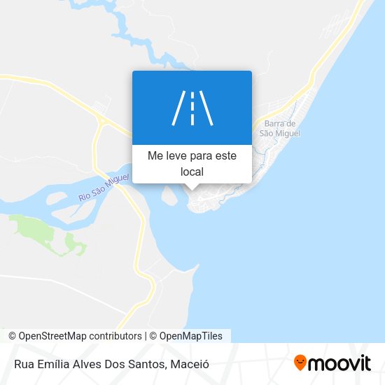 Rua Emília Alves Dos Santos mapa