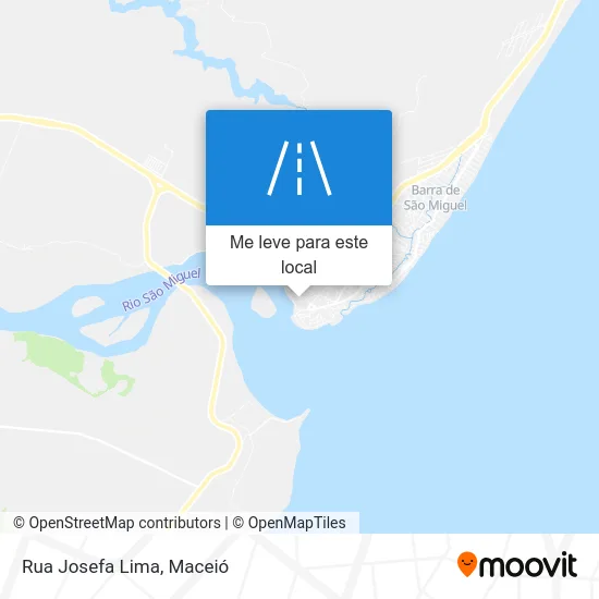 Rua Josefa Lima mapa