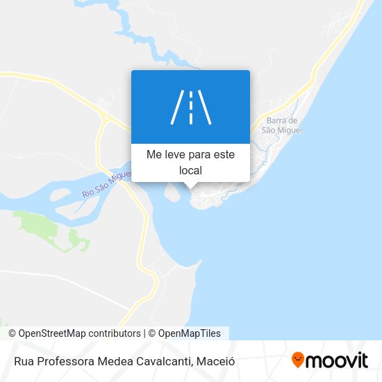 Rua Professora Medea Cavalcanti mapa