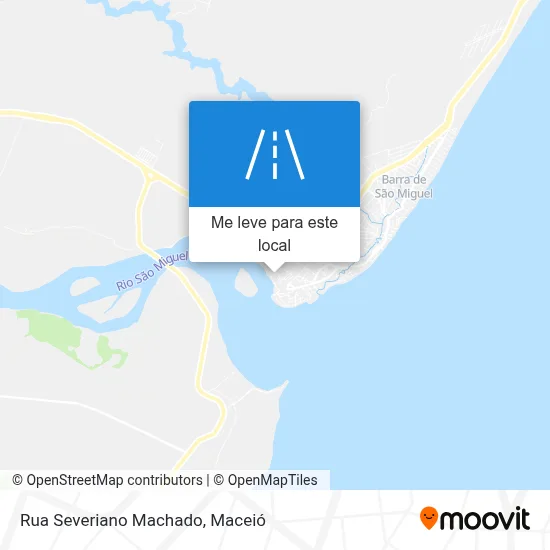 Rua Severiano Machado mapa