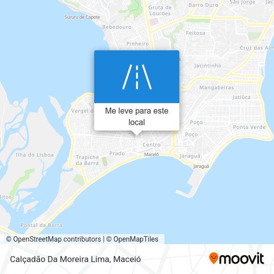 Calçadão Da Moreira Lima mapa