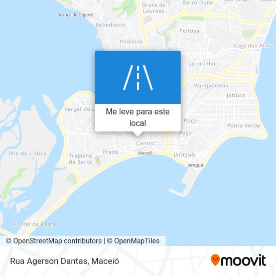 Rua Agerson Dantas mapa