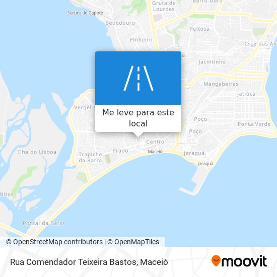 Rua Comendador Teixeira Bastos mapa