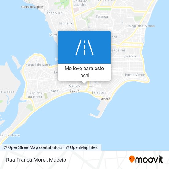 Rua França Morel mapa